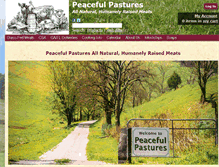 Tablet Screenshot of peacefulpastures.com